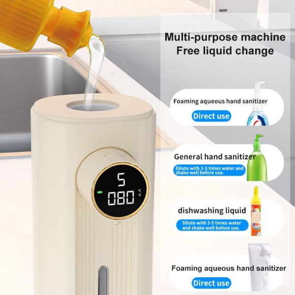 LED Display Motion Sensor Automatic Soap Foam Dispenser Hot on Sale - Image 4