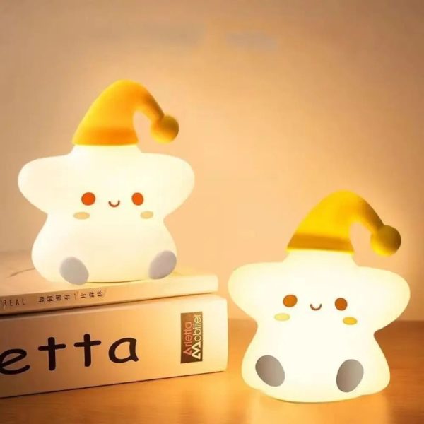 Happy Little Star LED Silicone Night Lamp on Sale