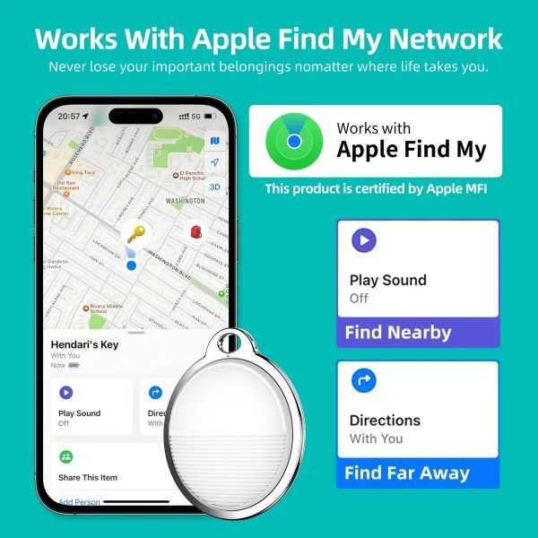 Smart Tracker Bluetooth Tag Key GPS Locator Supply - Image 2